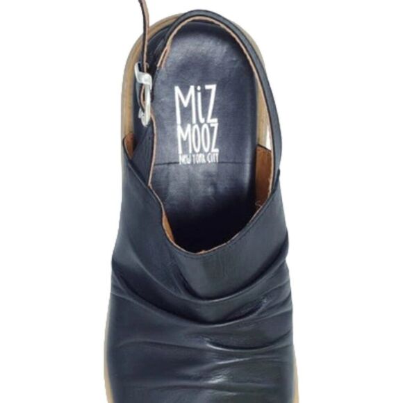 Miz Mooz Leather Backstrap Cornwall Sandal in Black Women's Size 42 - Picture 7 of 12